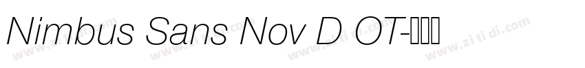 Nimbus Sans Nov D OT字体转换 Nimbus Sans Nov D OT字体转换